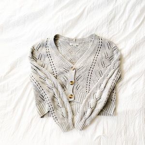 American Eagle grey loose cardigan